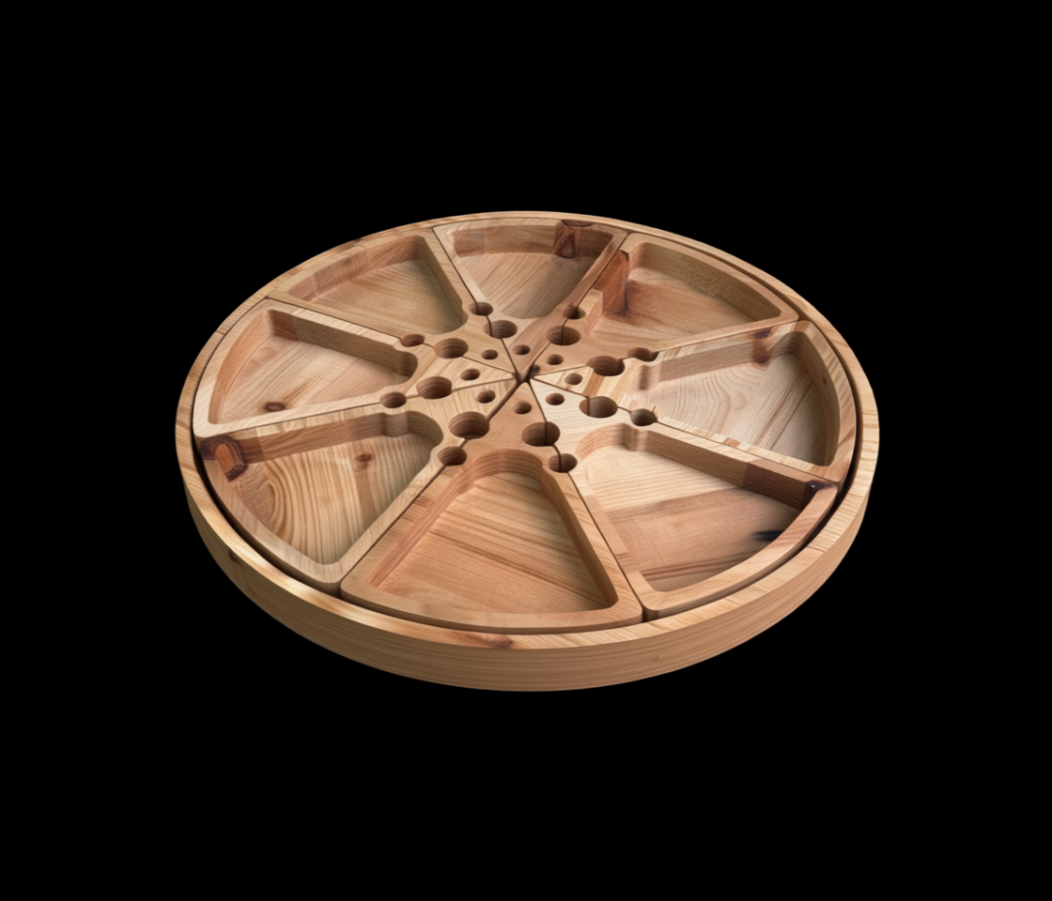 Ореховая тарелка