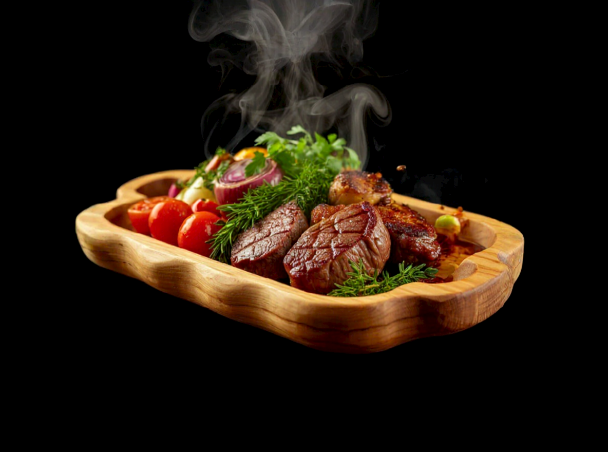 Поднос - Дымный трон - сервировка